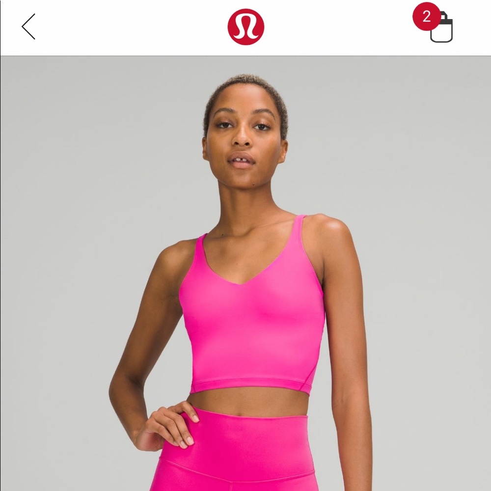 Sonic pink align tank size 2